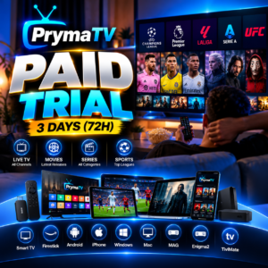 PrymaTV – Paid Trial ( 72 Hours )